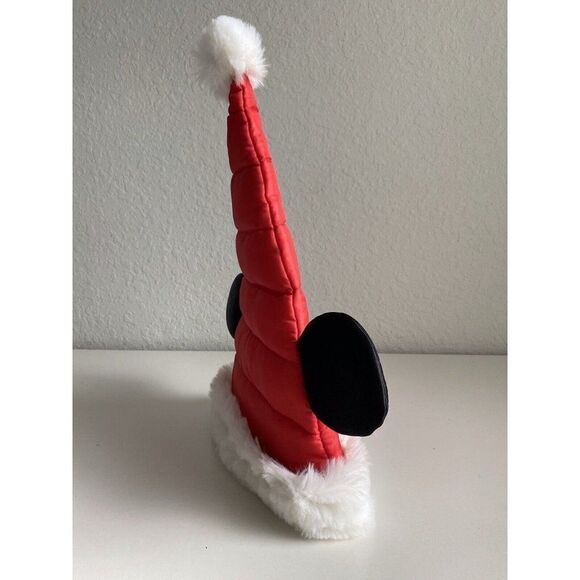 Disney Parks Christmas Holiday Mickey Mouse Quilted Santa Hat Ears Adult NEW - Picture 2 of 6